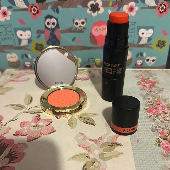 NIB TARTE bran makeup Orange Blush Vibrant Makeup Essential - Picture 2 of 6
